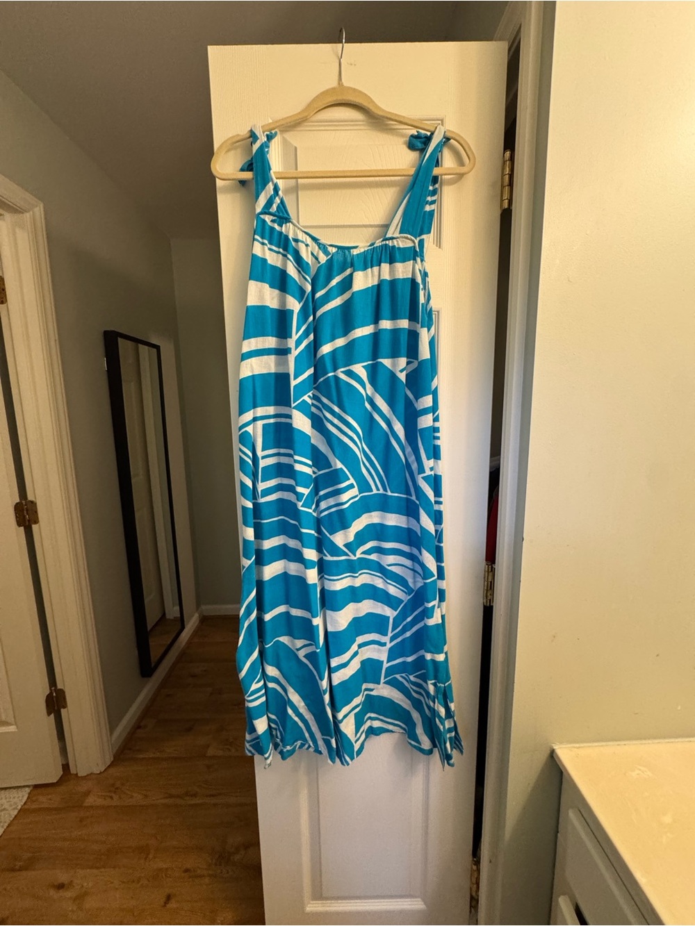 Vintage Chic French 80s/90s Midi Sundress - Picture 3 of 4